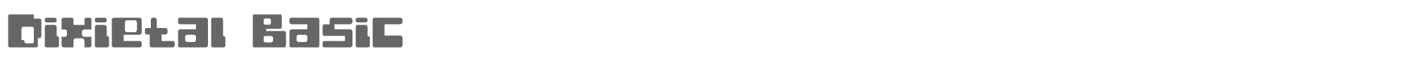 Dixietal Basic Dixietal Basic.ttf font preview